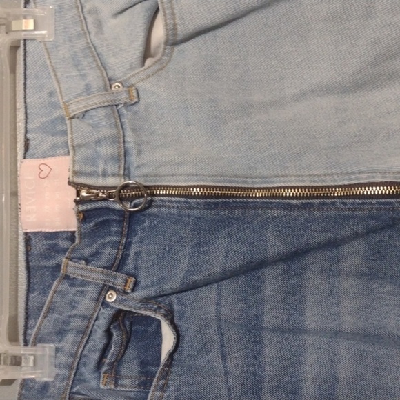 Revice half and half jeans, zipper along whole pant two tone size 27 - Picture 3 of 11